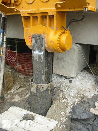 Pile Extraction - Zap Piling